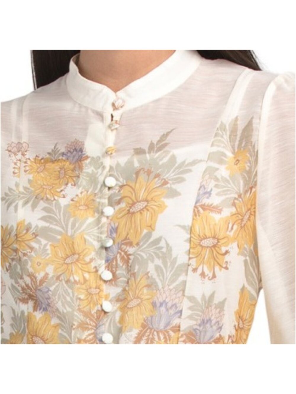 NANCY YANG Long Sleeve Shirt Maxi Dress - Picture 3 of 5